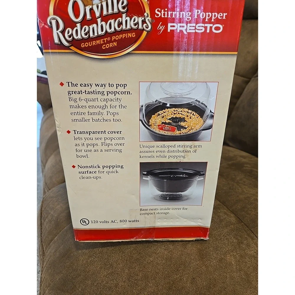 Orville Redenbacher's Stirring Popper Presto Movie Theater Popcorn Kettle Corn
